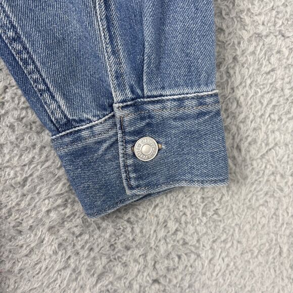 Vintage Levis Denim Dress Women's XL Western Rodeo Pockets 100% Cotton Cowgirl - Picture 9 of 12